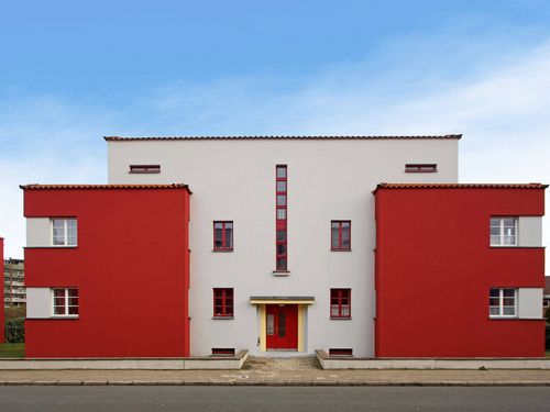Ein Teil der Siedlung Italienischer Garten in Celle - architektonisches Zeugnis des Bauhaus-Stils